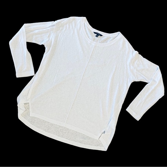 Banana Republic Tops - Women’s Banana Republic Lightweight White Cotton Pullover Top Tunic Size Medium